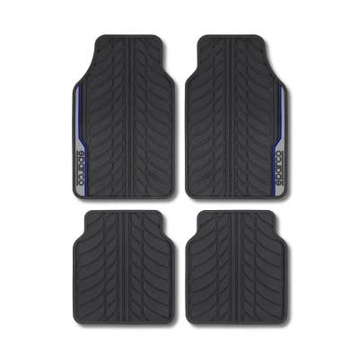 Billede af BigBuy Car Bil gulvmåtte SPCF507BL Sort/Blå Autoudstyr
