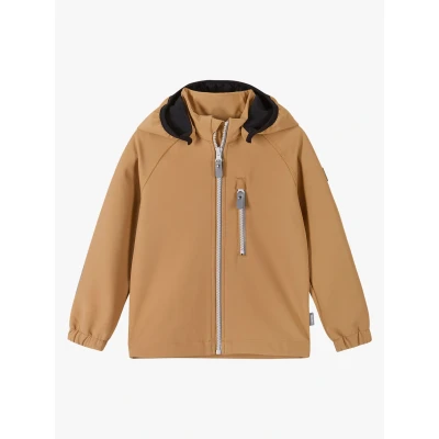 Billede af Reima Vantti Softshell jakker til børn, Størrelse: 92, Peanut brown