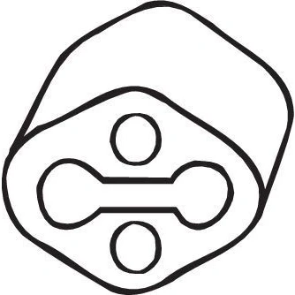 Billede af BOSAL 255 891 Gummibånd, udstødningssystem