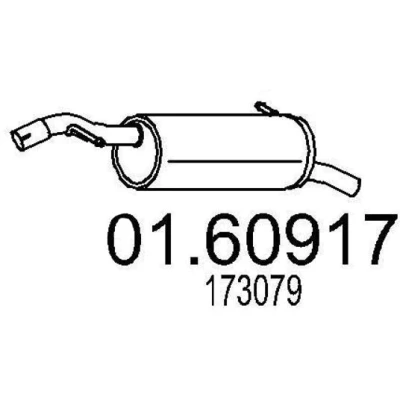 Billede af MTS 01.60917 Lydpotte 990 PEUGEOT: 207 Hatchback