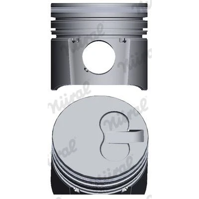 Billede af NÜRAL 87 421600 00 Motor Stempel 95,8 med kølekanal, stempelringholder, til Trapez plejlstang PEUGEOT: Boxer Van