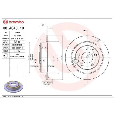 Billede af BREMBO MAX LINE 08.7104.75 Bremseskiver 239 10 4 fuldstændigt, opslidset coatet HONDA: PRELUDE 3, CIVIC 6 Hatchback, Stufenheck