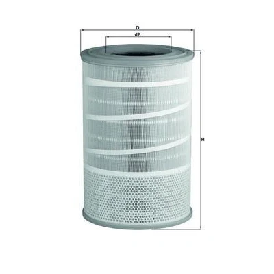Billede af MAHLE ORIGINAL LX 2068 Luftfilter 463,0 309,5 Filterindsats VOLVO: 740 Stationcar, Sedan, 940 I Stationcar