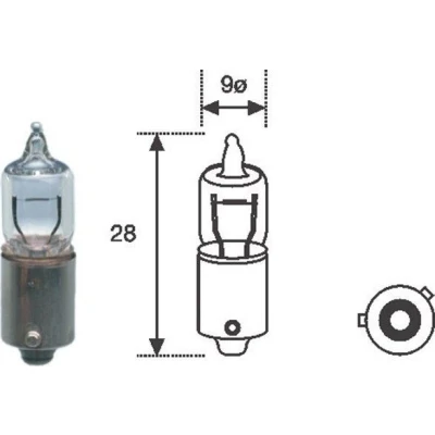 Billede af MAGNETI MARELLI 002701100000 Glødepære H6W 12 6 AUDI: TT Coupe