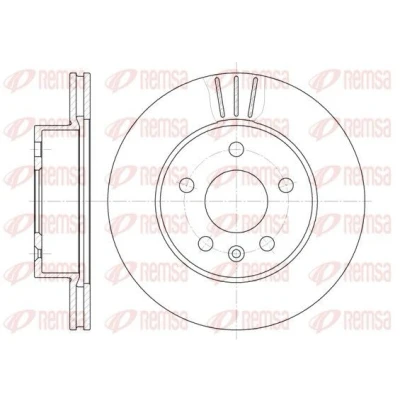 Billede af REMSA 6460.10 Bremseskiver foraksel 276, 276 22 5 ventileret MERCEDES BENZ: Vito Bus, Van