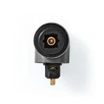 Billede af TosLink Adapter Hun Male Vinkel 90 Aluminium Metal 1 stk. Box