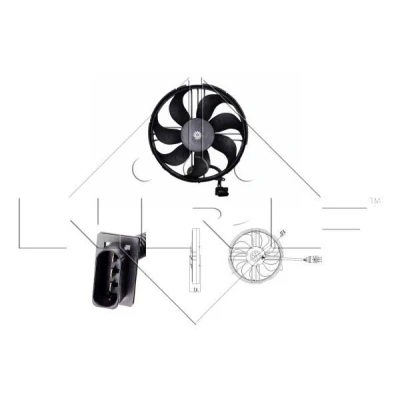 Billede af NRF 47409 Køleventilator 345 12 120/310 uden kølerventilatorramme (karm) VOLKSWAGEN: Lupo / 3L