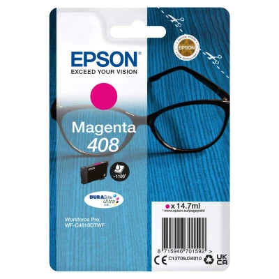 Billede af Epson 408 magenta blækpatron 14,7 ml C13T09J34010 original