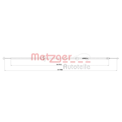 Billede af METZGER 3160038 Motorhjelmskabel