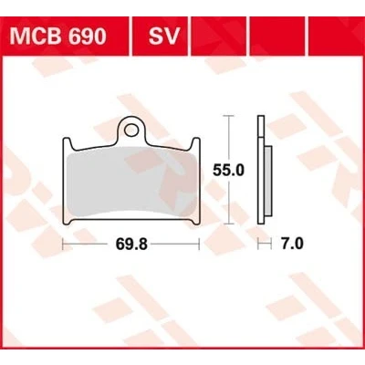 Billede af TRW Sinter Street MCB690SV Bremseklodser