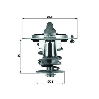 Billede af MAHLE ORIGINAL TX 72 85D Termostat 85 54 med pakning HYUNDAI: Getz, i30 I Hatchback, Santa Fe I, KIA: Picanto cee‘d Stationcar, Hatchback