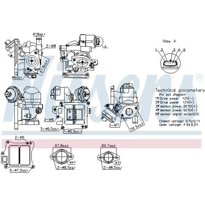 Billede af EGR ventil NISSENS 98383