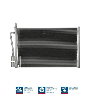 Billede af NISSENS 94587 Kondensator uden tørrer Aluminium 580 R 134a FORD: FIESTA 5