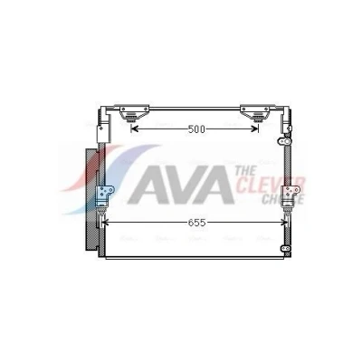 Billede af AVA COOLING SYSTEMS TO5560D Kondensator med tørrer Aluminium 666mm R134a, R1234yf