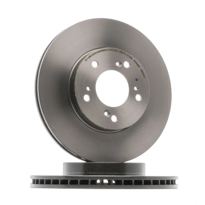 Billede af BREMBO 09.6893.11 Bremseskiver 282 23 5 indvendigt ventileret coatet med skruer HONDA: CIVIC 6 Hatchback, Prelude V, Integra II Coupe