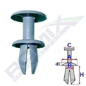 Billede af ROMIX A82006 Clips, side /beskyttelseslister RENAULT: Super 5 Hatchback, BMW: Touring, 3 Touring