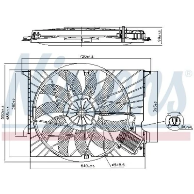 Billede af Ventilator, motorkøling NISSENS 85818