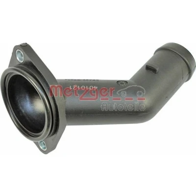 Billede af METZGER 4010121 Kølemiddelflange Motorblok, foran, venstre, Termostat med pakning VOLKSWAGEN: Golf 4, Bora Variant, 5, SEAT: Altea