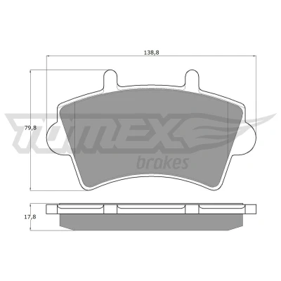 Billede af TOMEX brakes TX 13 02 Bremseklodser foraksel RENAULT: MASTER 2 Pritsche/Fahrgestell, OPEL: Movano A Bus