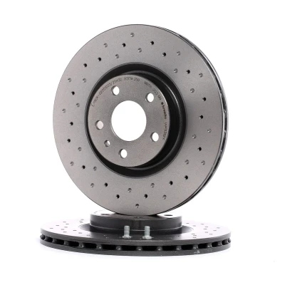 Billede af BREMBO XTRA LINE 09.4939.2X Bremseskiver 284 22 5 perforeret/indv. ventileret coatet højkarboniseret med skruer ALFA ROMEO: 156 Sportwagon, Spider