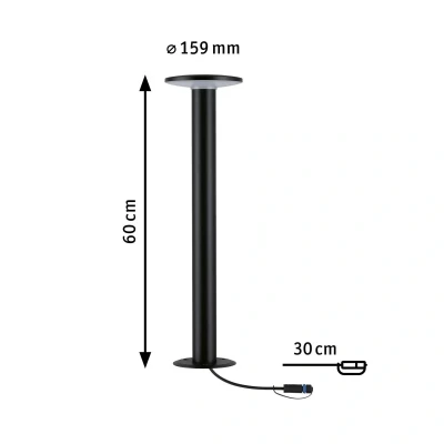 Billede af Paulmann Plug &amp; Shine Plate LED gadelampe 2.200K