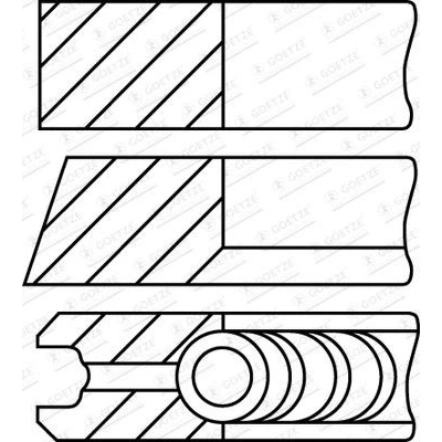 Billede af GOETZE ENGINE 08 430300 00 Stempelringsæt 79,7 OPEL: Astra J Hatchback, Insignia A Sports Tourer, K Hatchback