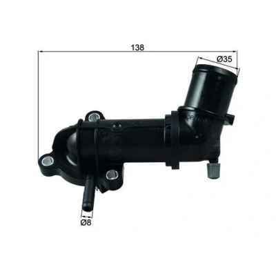 Billede af MAHLE ORIGINAL TI 245 88 Termostat med pakning OPEL: Astra J Sports Tourer, Hatchback, Insignia A FIAT: BRAVO 2