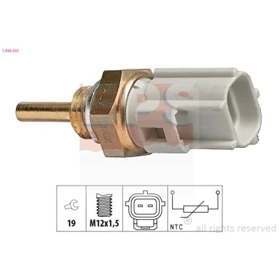 Billede af EPS 1.830.323 Kølevæsketemperatur Sensor Made in Italy OE Equivalent TOYOTA: Corolla IX Hatchback, Aygo, Sedan, PEUGEOT: 107 Hatchback