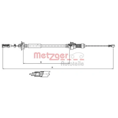 Billede af METZGER 1173.7 Gaskabel COFLE