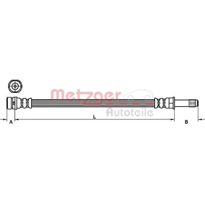 Billede af METZGER 4111218 Bremseslange 437