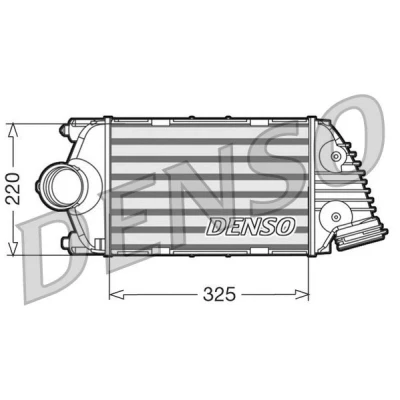 Billede af DENSO DIT28015 Intercooler Aluminium 325x220