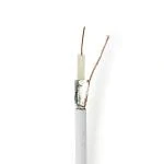 Billede af Coax Kabel 12 75 Ohm Dobbelt afskærmet Eca 25.0 m Runde PVC Hvid Gaveæske