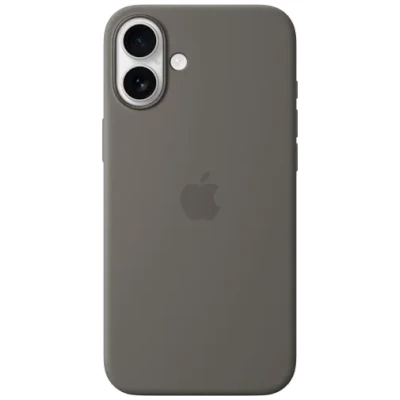 Billede af Apple Silikone Back Cover Grå MagSafe iPhone 16 Plus