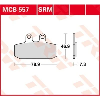 Billede af TRW Sinter Maxi Scooter MCB557SRM Bremseklodser