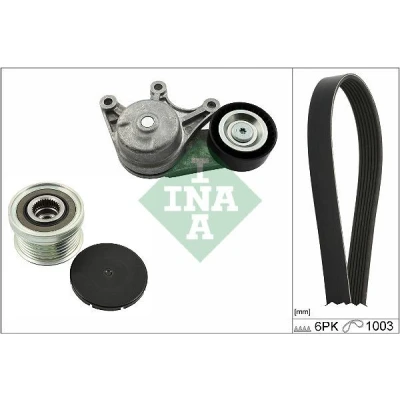 Billede af INA 529 0483 20 Kileribberem Med friløbsremskive BMW: 5 Touring, 1 Hatchback, 3 GT