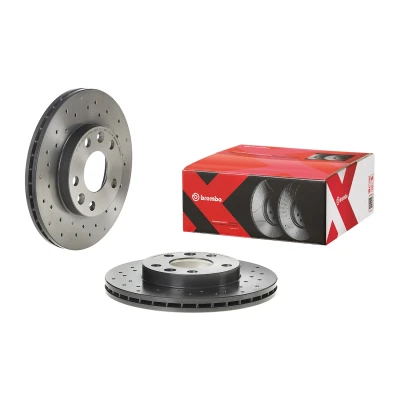 Billede af BREMBO 09.B463.1X Bremseskiver 269 22,5 5 perforeret/indv. ventileret coatet højkarboniseret med skruer RENAULT: Megane 4, DACIA: Duster SUV