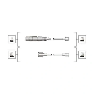 Billede af MAGNETI MARELLI 941319170036 Tændkabelsæt VOLKSWAGEN: GOLF 3, Passat B3/B4 Sedan