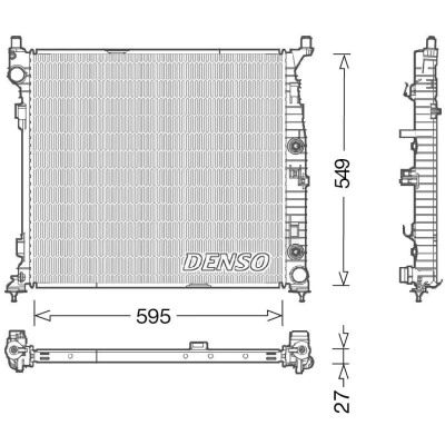 Billede af DENSO DRM17055 Radiator 595 575 27