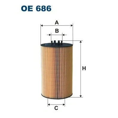 Billede af FILTRON OE 686 Oliefilter Filterindsats
