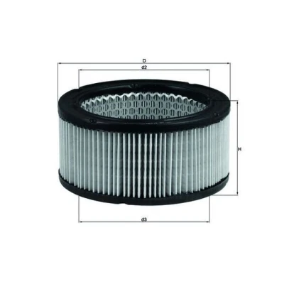 Billede af MAHLE ORIGINAL LX 213 Luftfilter 75,0 160,0 Filterindsats SAAB: 96