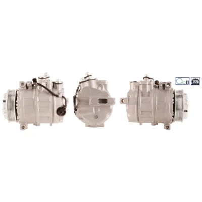Billede af LUCAS ACP241 Kompressor PAG 46 R 134a med pakninger MERCEDES BENZ: C klasse T modell, S Sedan, CLK Coupe