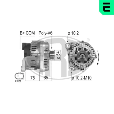 Billede af ERA 210499A Generator 14V 150A BMW: 5 Sedan, Touring, 1 Hatchback