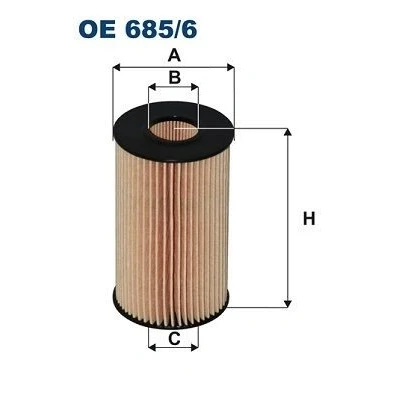 Billede af FILTRON OE 685/6 Oliefilter Filterindsats LEXUS: IS 2, TOYOTA: Land Cruiser 200