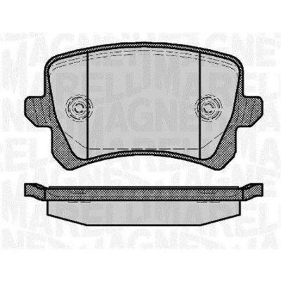 Billede af MAGNETI MARELLI 363916060658 Bremseklodser VOLKSWAGEN: Passat B7 Variant, B6 Golf 5, AUDI: Q3, A6 C6 Sedan, SEAT: Alhambra II