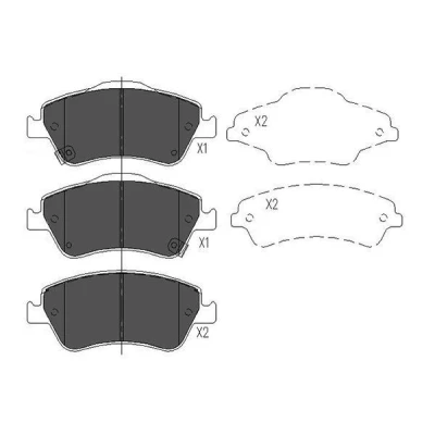 Billede af KAVO PARTS KBP 9027 Bremseklodser med akustisk advarsel for slid TOYOTA: Auris Hatchback, Corolla X Sedan