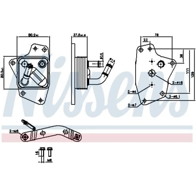 Billede af NISSENS 91444 Olieradiator uden oliefilterhus