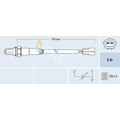 Billede af FAE 77323 Lambdasonde Reguleringssonde DAEWOO: Tacuma