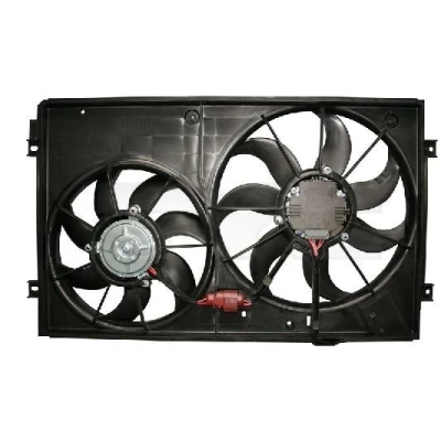 Billede af TYC 837 0027 Køleventilator 360 220+150 med kølerventilatorramme (karm) VOLKSWAGEN: Golf 5, Touran I, Jetta 4, SKODA: Octavia 2 Combi