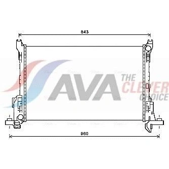 Billede af PRASCO RT2625 Radiator Aluminium 748 468 26 Loddet køleripper RENAULT: Trafic 3