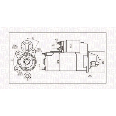 Billede af MAGNETI MARELLI 063721396010 Starter 12 2,2 10 FORD: Focus Mk1 Stationcar